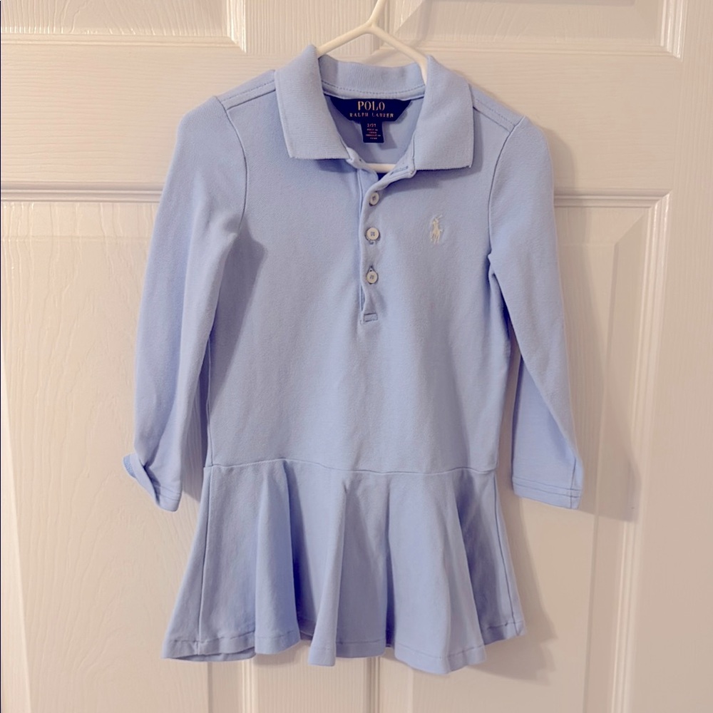 Polo by Ralph Lauren Blue long Sleeve Polo dress